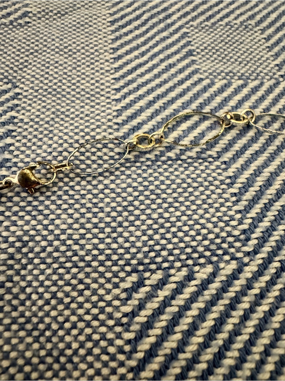 Gold-Tone Circle Pendant Tassel Necklace with Frosted Beads - Picture 6 of 6